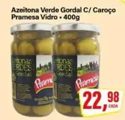 Rede Supermarket Azeitona Verde Gordal C/ Caroço Pramesa Vidro oferta