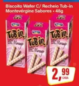 Rede Supermarket Biscoito Wafer C/ Recheio Tub-in Montevérgine Sabores oferta