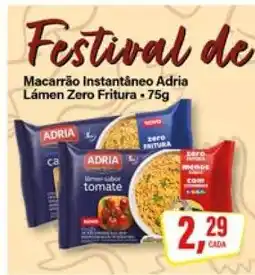 Rede Supermarket Macarrão Instantâneo Adria Lámen Zero Fritura oferta