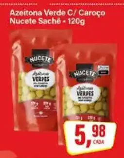 Rede Supermarket Azeitona Verde C/ Caroço Nucete Saché oferta