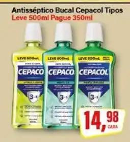 Rede Supermarket Antisséptico Bucal Cepacol Tipos oferta