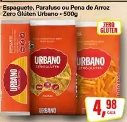 Rede Supermarket Espaguete, Parafuso ou Pena de Arroz Zero Glúten Urbano oferta