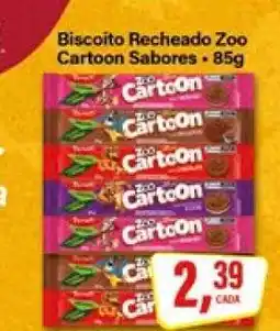 Rede Supermarket Biscoito Recheado Zoo Cartoon Sabores oferta