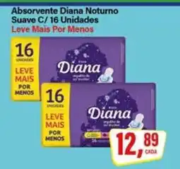 Rede Supermarket Absorvente Diana Noturno Suave C/ 16 Unidades oferta