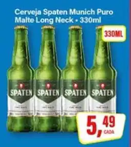 Rede Supermarket Cerveja Spaten Munich Puro Malte Long Neck - 330ml oferta