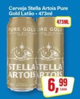 Rede Supermarket Cerveja Stella Artois Pure Gold Latão oferta