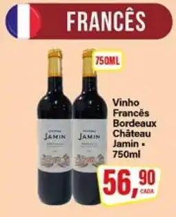 Rede Supermarket Vinho Francês Bordeaux Château Jamin oferta
