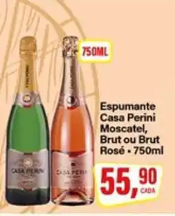 Rede Supermarket Espumante Casa Perini Moscatel, Brut ou Brut Rosé oferta