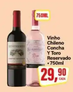 Rede Supermarket Vinho Chileno Concha Y Toro Reservado oferta