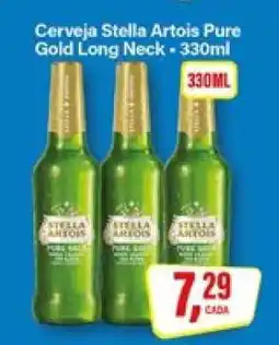 Rede Supermarket Cerveja Stella Artois Pure Gold Long Neck 330ml oferta
