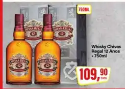 Rede Supermarket Whisky Chivas Regal 12 anos oferta