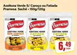 Rede Supermarket Azeitona Verde S/ Caroço ou Fatiada Pramesa Sachê oferta