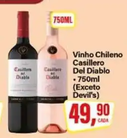 Rede Supermarket Vinho chileno Casillero del Diablo oferta