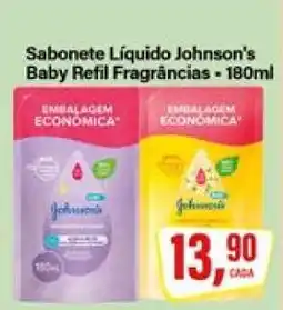 Rede Supermarket Sabonete Líquido Johnson's Baby Refil Fragrâncias oferta