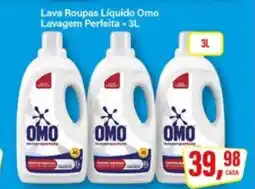 Rede Supermarket Lava Roupas Líquido Omo Lavagem Perfeita - 3L oferta