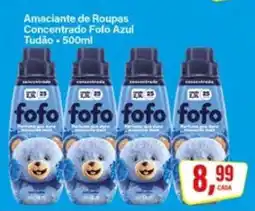 Rede Supermarket Amaciante de Roupas Concentrado Fofo Azul Tudão oferta