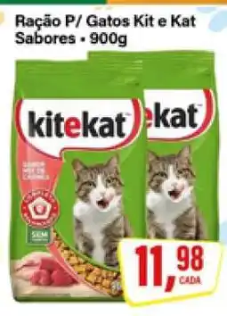 Rede Supermarket Ração P/ Gatos Kit e Kat Sabores oferta