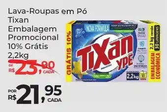 Super Luna Lava-Roupas em Pó Tixan oferta