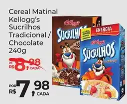 Super Luna Cereal Matinal Kellogg's Sucrilhos Tradicional/ Chocolate oferta
