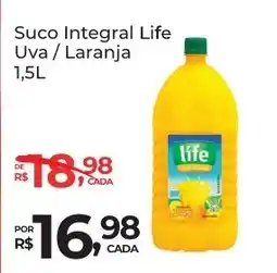 Super Luna Suco Integral Life Uva/Laranja oferta