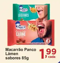 Rossi Supermercado Macarrão Panco Lámen sabores oferta