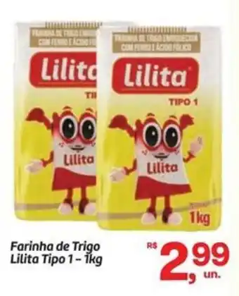 Fort Atacadista Farinha de Trigo Lilita Tipo 1 oferta