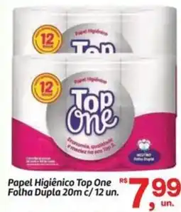 Fort Atacadista Papel Higiênico Top One Folha Dupla 20m c/ 12 un. oferta