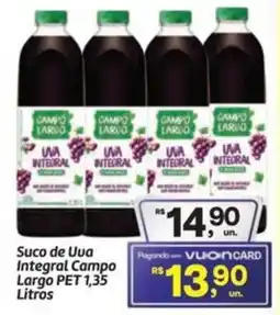 Fort Atacadista Suco de Uva Integral Campo Largo PET oferta