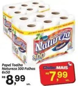 Fort Atacadista Papel Toalha Natureza 300 Folhas 6x50 oferta
