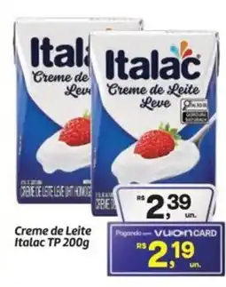 Fort Atacadista Creme de Leite Italac TP oferta