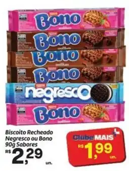 Fort Atacadista Biscoito Recheado Negresco ou Bono Sabores oferta