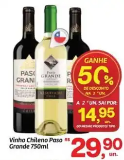 Fort Atacadista Vinho Chileno Paso Grande oferta