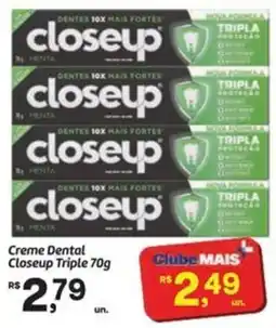 Fort Atacadista Creme Dental Closeup Triple oferta