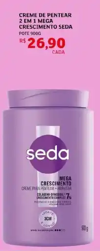 Assaí Atacadista Creme de pentear 2 em 1 mega crescimento seda pote oferta