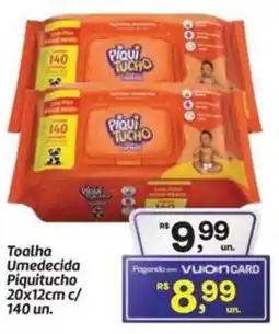 Fort Atacadista Toalha Umedecida Piquitucho 20x12cm c/ 140 un. oferta