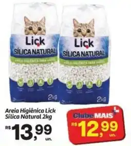 Fort Atacadista Areia Higiênica Lick Sílica Natural oferta