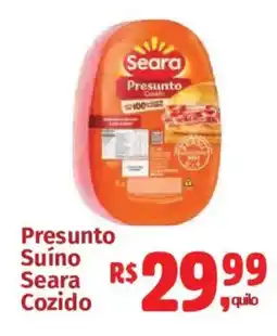 Supermercados Mateus Presunto Suíno Seara Cozido oferta