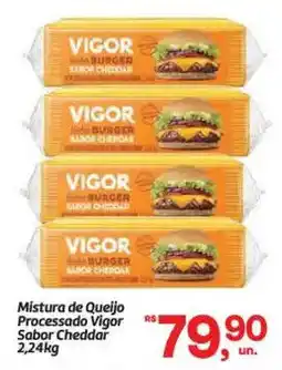 Fort Atacadista Mistura de Queijo Processado Vigor Sabor Cheddar oferta