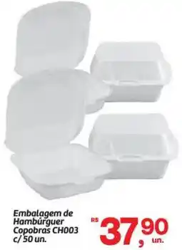 Fort Atacadista Embalagem de Hambúrguer Copobras CH003 c/50 un. oferta