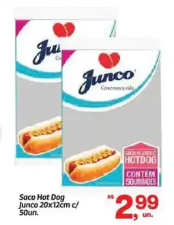 Fort Atacadista Saco Hot Dog Junco 20x12cm c/ 50un. oferta