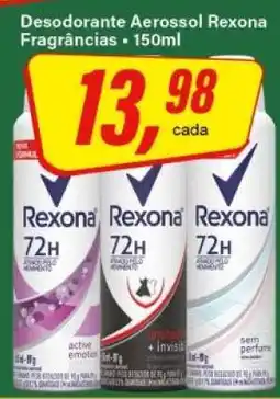 Rede Supermarket Desodorante Aerossol Rexona oferta