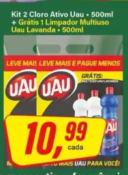 Rede Supermarket Kit 2 Cloro Ativo Uau - 500ml oferta