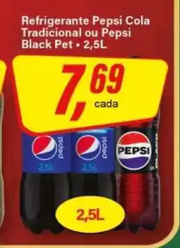 Rede Supermarket Refrigerante Pepsi Cola Tradicional ou Pepsi Black Pet oferta