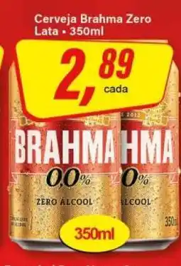 Rede Supermarket Cerveja Brahma Zero Lata oferta