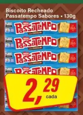 Rede Supermarket Biscoito Recheado Passatempo Sabores oferta