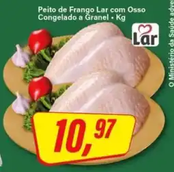 Rede Supermarket Peito de Frango Lar com Osso Congelado a Granel oferta