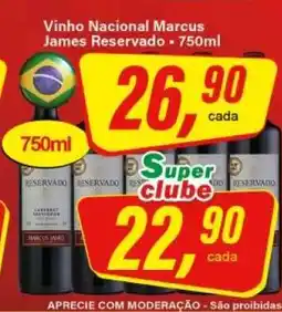 Rede Supermarket Vinho Nacional Marcus James Reservado - 750ml oferta