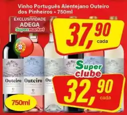 Rede Supermarket Vinho Português Alentejano Outeiro dos Pinheiros oferta