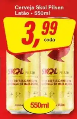 Rede Supermarket Cerveja Skol Pilsen oferta