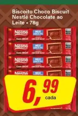 Rede Supermarket Biscoito Choco Biscuit Nestlé Chocolate ao Leite oferta